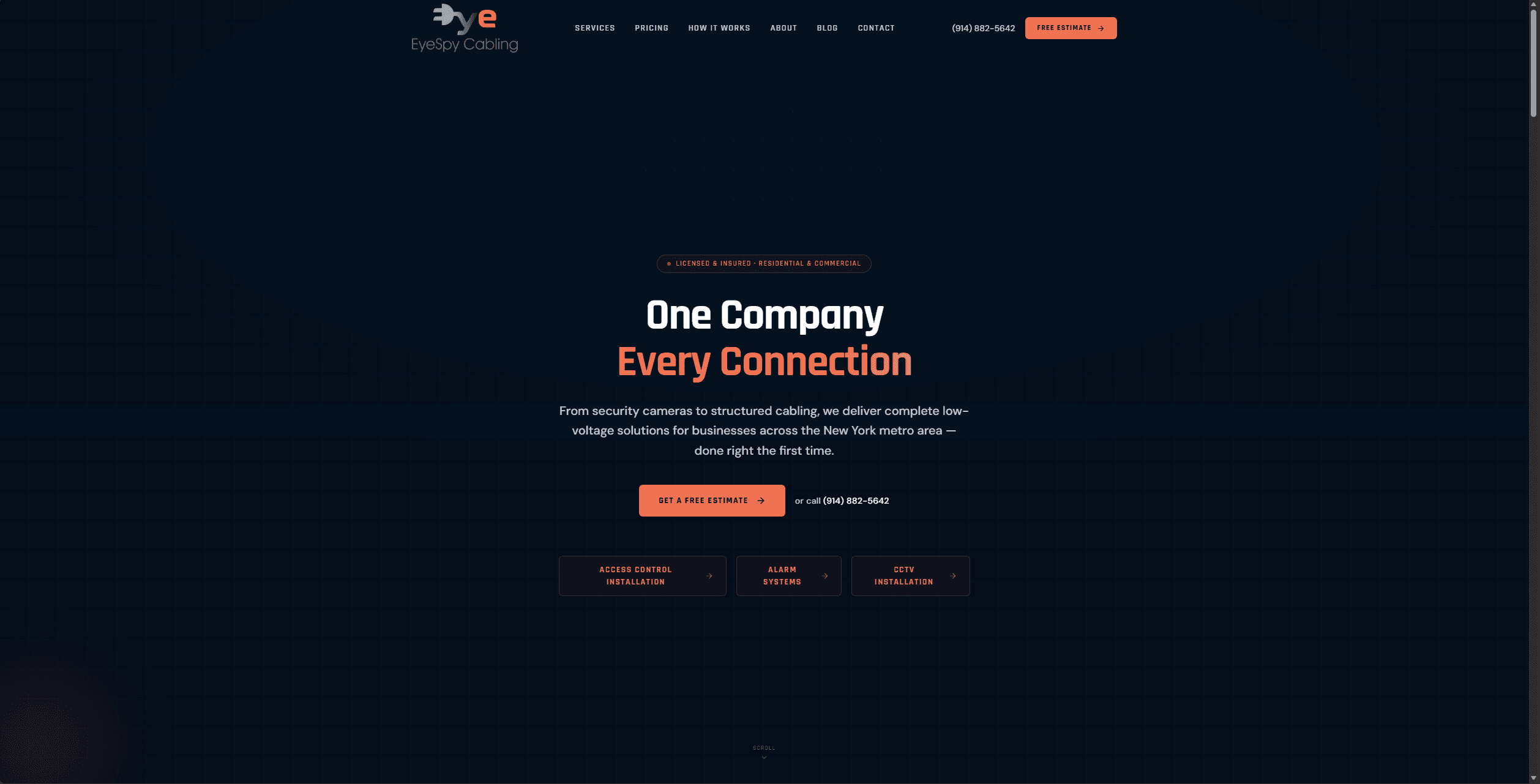EyeSpy Surveillance & Communication website homepage